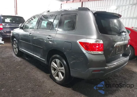 2013 Toyota Highlander Limited V6 z USA, uszkodzony, nr VIN 5TDDK3EH0DS221189